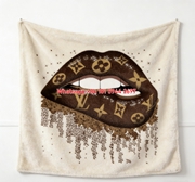LV Drip Lips Blanket Monogram Drip Throw IMG_3616